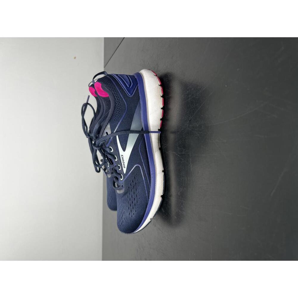 Brooks Running Shoes Navy Blue with Pink Accents - 10